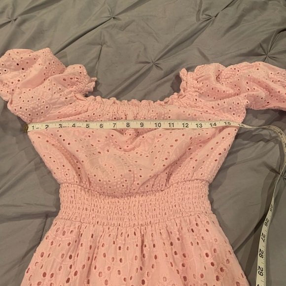 Betsey Johnson Pink Puff Sleeve Midi Sundress in Sz XS - Picture 11 of 11